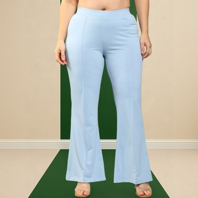 nitafashion Loose Fit Women Light Blue Trousers