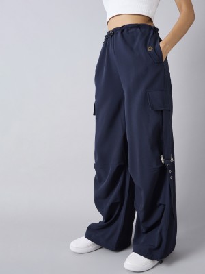 Noh.Voh - SASSAFRAS Kids Straight Fit Girls Dark Blue Trousers