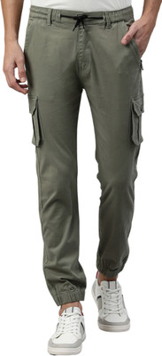 ADBUCKS Regular Fit Men Light Green Trousers