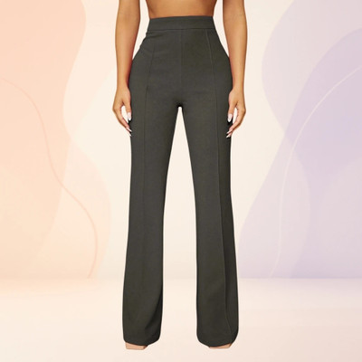 Anitafashion Loose Fit Women Grey Trousers