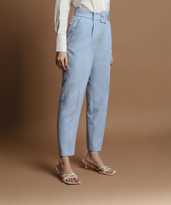 Allen Solly Regular Fit Women Blue Trousers