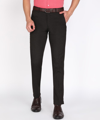 PETER ENGLAND Slim Fit Men Brown Trousers