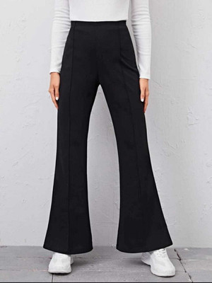 Broadstar Relaxed Women Black Trousers