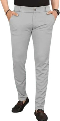 Shreyannk Regular Fit Men Grey Trousers