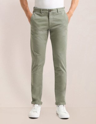 U.S. POLO ASSN. Slim Fit Men Green Trousers