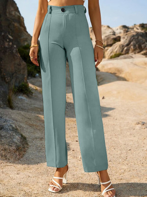 Heturaj fashion Regular Fit Women Light Green Trousers