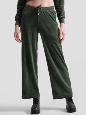 ONLY Flared Women Green Trousers