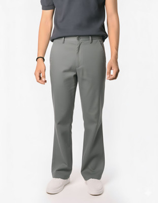NEXTFLY Relaxed Men Grey Trousers
