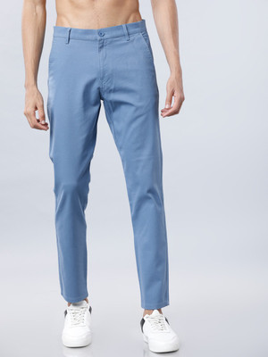 HIGHLANDER Slim Fit Men Blue Trousers