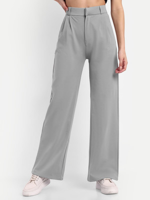 Broadstar Relaxed Women Grey Trousers