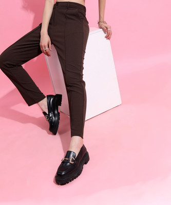 KETCH Regular Fit Women Brown Trousers