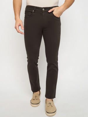 DUKE Slim Fit Men Grey Trousers