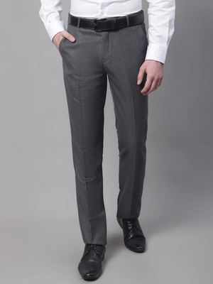 CANTABIL Regular Fit Men Black Trousers