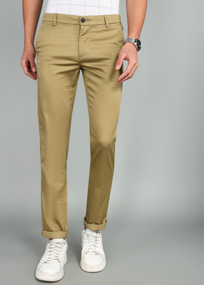 Arrow Sport Slim Fit Men Beige Trousers
