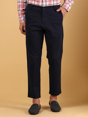 V-MART Regular Fit Men Dark Blue Trousers