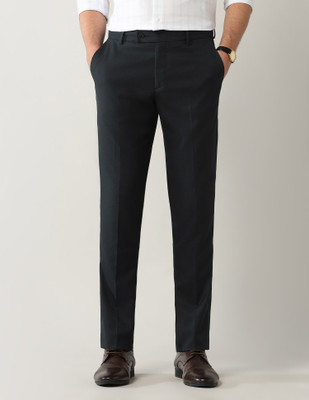 ARROW Regular Fit Men Black Trousers