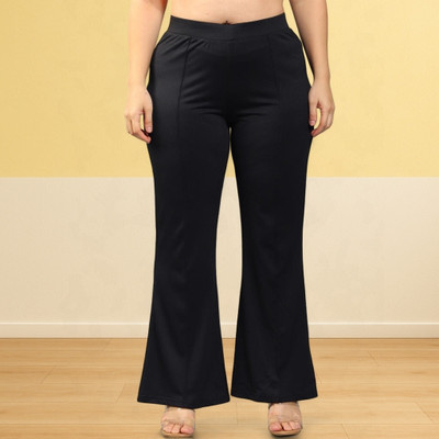 Anitafashion Loose Fit Women Black Trousers