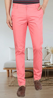 AD & AV Regular Fit Men Pink Trousers