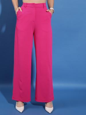 Tokyo Talkies Regular Fit Women Pink Trousers
