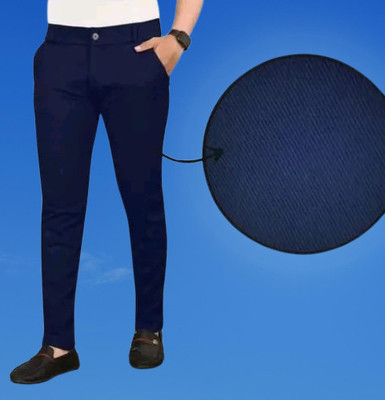 Nitya TrackP Slim Fit Men Blue Trousers
