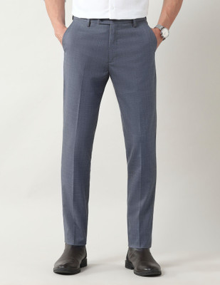 ARROW Slim Fit Men Blue Trousers