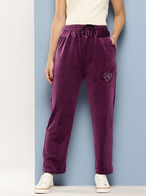 METRONAUT Regular Fit Women Purple Trousers