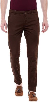 culture365 Regular Fit Men Brown Trousers