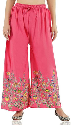 Zalorawear Comfort Fit Women Pink Trousers