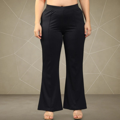 nitafashion Loose Fit Women Black Trousers