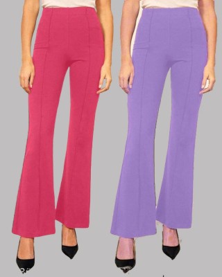 Annectant Regular Fit Women Pink Trousers