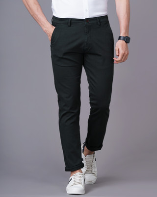 Paul Street Slim Fit Men Black Trousers