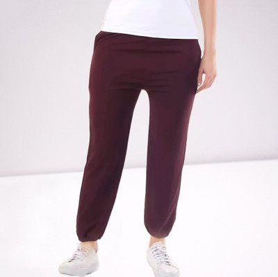 HouseOfCommon Regular Fit Women Maroon Trousers