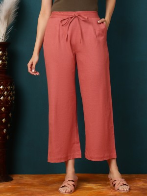 Gulmohar Jaipur Regular Fit Women Pink Trousers