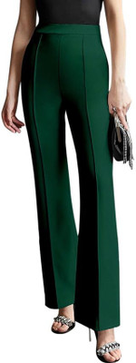 Ask4Fashion Regular Fit Women Black Trousers