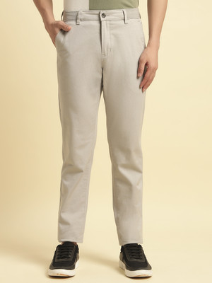 CANTABIL Regular Fit Men Grey Trousers