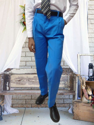 Abhima Regular Fit Boys & Girls Blue Trousers