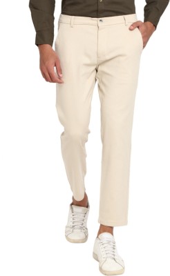 V-MART Regular Fit Men White Trousers