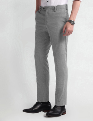 ARROW Regular Fit Men Grey Trousers