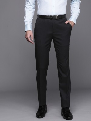 Raymond Slim Fit Men Black Trousers