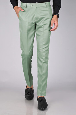 MANCREW Regular Fit Men Light Green Trousers
