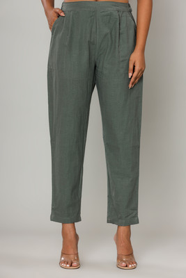 Vivan Enterprises Regular Fit Women Grey Trousers