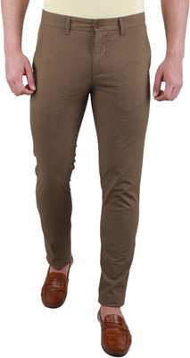 MONTE CARLO Regular Fit Men Brown Trousers