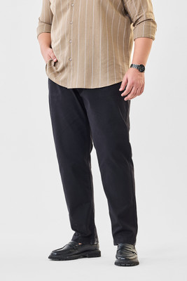 Snitch Regular Fit Men Black Trousers