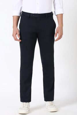 PETER ENGLAND Slim Fit Men Grey Trousers