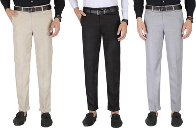 Kurus Regular Fit Men Multicolor Trousers