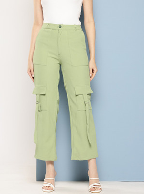 METRONAUT Regular Fit Women Green Trousers