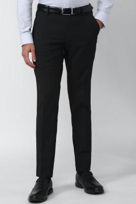 PETER ENGLAND Slim Fit Men Black Trousers