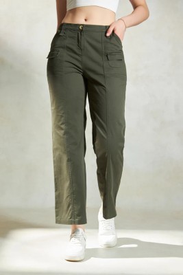 Leriya Fashion Regular Fit Women Green Trousers