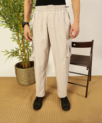 THOMAS SCOTT Loose Fit Men Grey Trousers