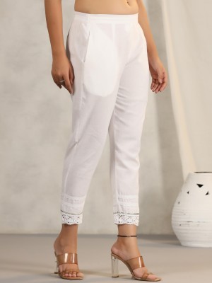 Juniper Regular Fit Women White Trousers